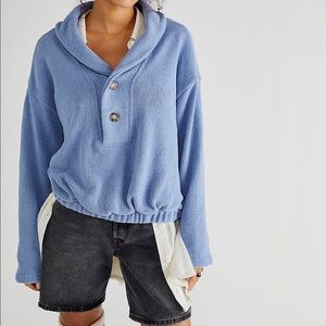 Free People Bino Pullover in Rock Crystal